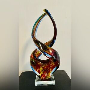 14" Vintage Murano Italy Glasswear Sculpture